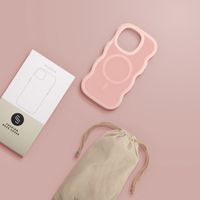 Selencia Coque arrière Wavy avec MagSafe Apple iPhone 14 Pro - Soft Pink