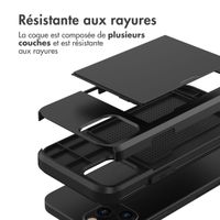 imoshion Coque arrière avec porte-cartes iPhone 12 Pro Max - Noir