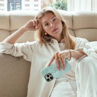 Selencia Coque arrière Vivid avec MagSafe Apple iPhone 16e - Marble Grayed Jade