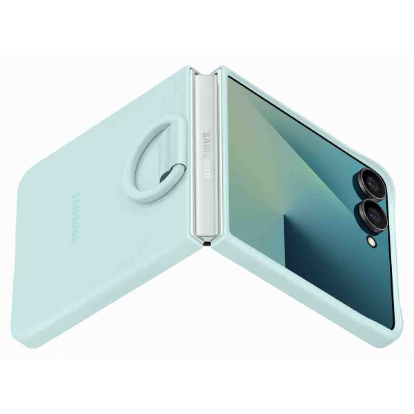 Samsung Original Coque en silicone Ring Samsung Galaxy Z Flip 7 - Mint