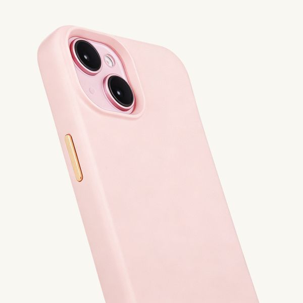 Selencia Coque arrière Rivièra avec MagSafe avec crochets amovibles Apple iPhone 15 - Sorbet Pink