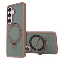 Accezz Coque Ring Stand avec MagSafe Samsung Galaxy S26 - Marron