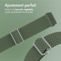 imoshion Bracelet tissée en nylon - Connexion universelle 22 mm - Vert foncé