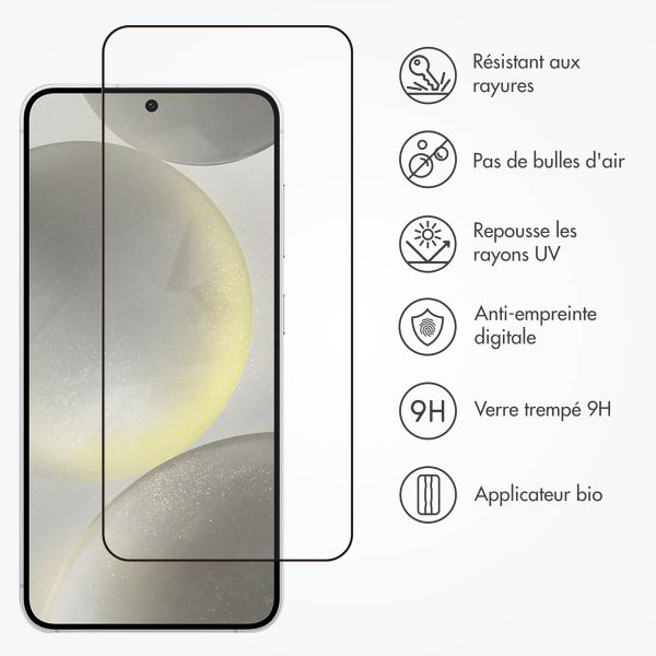 Accezz Protection d'écran en verre trempé avec applicateur Samsung Galaxy S24 / S25