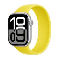 Apple Bracelet Boucle unique en Silicone Apple Watch Series 1 - 9 / SE (38/40/41 mm) | Series 10 / 11 (42 mm) - Taille 6 - Star Fruit