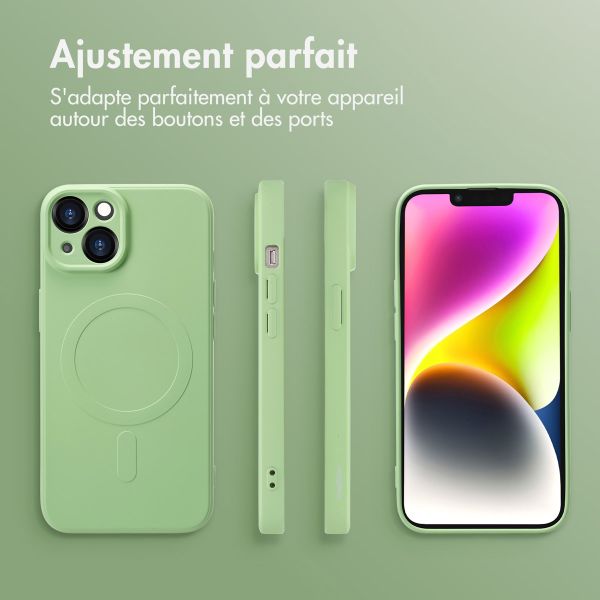 imoshion Coque Couleur avec MagSafe iPhone 14 - Vert