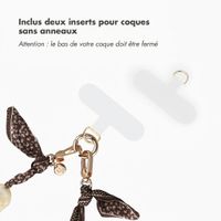 Selencia Cordon de téléphone Satin Stone - Brown