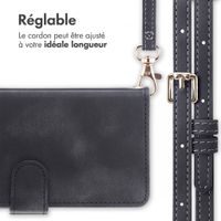 imoshion Etui de télephone portefeuille avec cordon Motorola Edge 70 Fusion - Noir