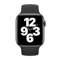 Apple Bracelet Boucle unique en Silicone Apple Watch | 38/40/41/42 mm - Taille 3 - Black