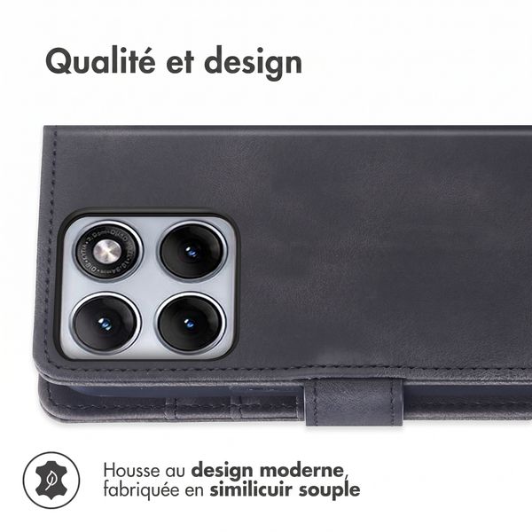 imoshion Etui de télephone portefeuille avec cordon Motorola Edge 70 Fusion - Noir