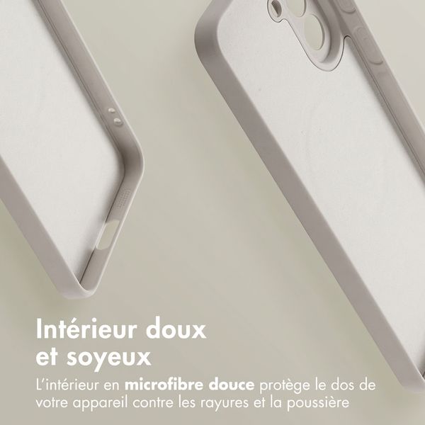 imoshion Coque Couleur avec MagSafe Samsung Galaxy A57 (5G) - Beige