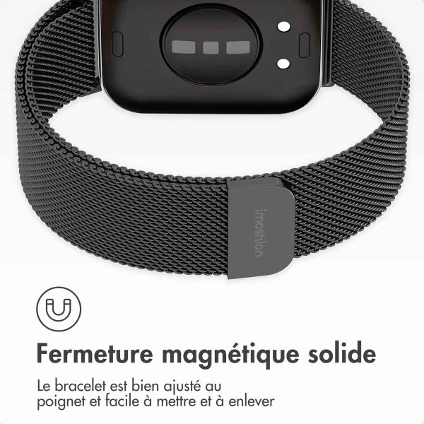 imoshion Bracelet magnétique milanais Huawei Watch Fit 3 - Noir