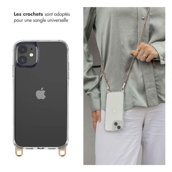 Selencia Coque avec crochets amovibles iPhone 11 - Transparent