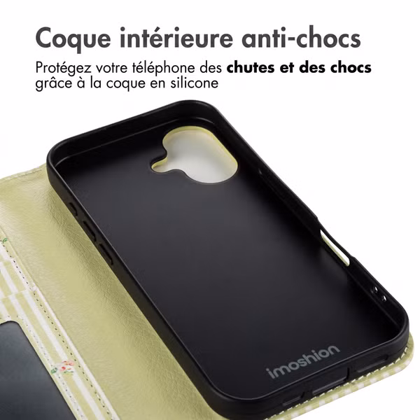 imoshion Étui de télephone portefeuille Design Apple iPhone 17 - Garden Stripes