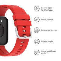 imoshion Bracelet en silicone pour Huawei Watch Fit 3 - Rouge