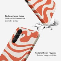 Selencia Coque arrière Vivid Tough Samsung Galaxy S24 - Dream Swirl Orange