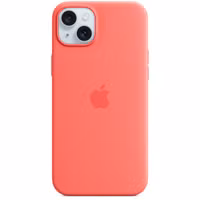 Apple Coque en silicone MagSafe Apple iPhone 15 Plus - Guava