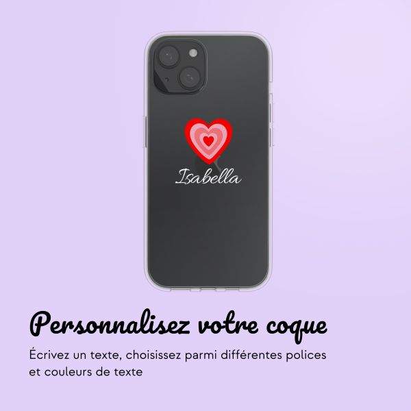 Coque avec votre propre photo et/ou texte Apple iPhone 15 - Hartje
