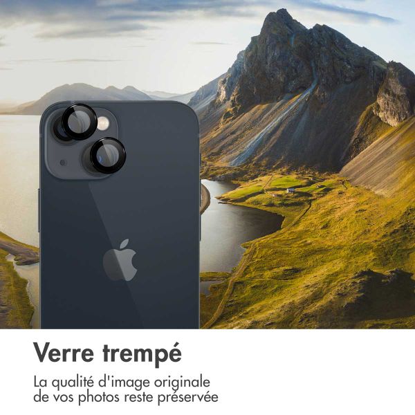 imoshion ﻿Lot de 2 protections d'objectif de caméra Apple iPhone 14 / 14 Plus - Noir