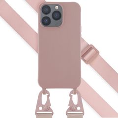 Selencia Coque silicone avec cordon amovible Apple iPhone 13 Pro - Sand Pink