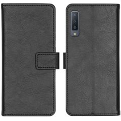 imoshion Étui de télephone portefeuille de luxe Samsung Galaxy A7 (2018) - Noir