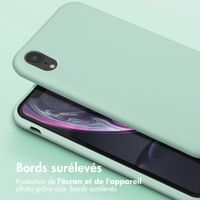 Selencia Coque silicone avec cordon amovible Apple iPhone Xr - Turquoise