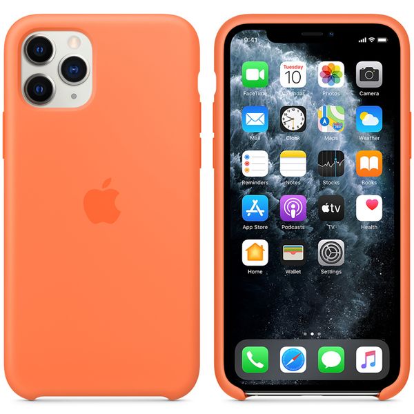 Apple Coque en silicone Apple iPhone 11 Pro - Vitamin C