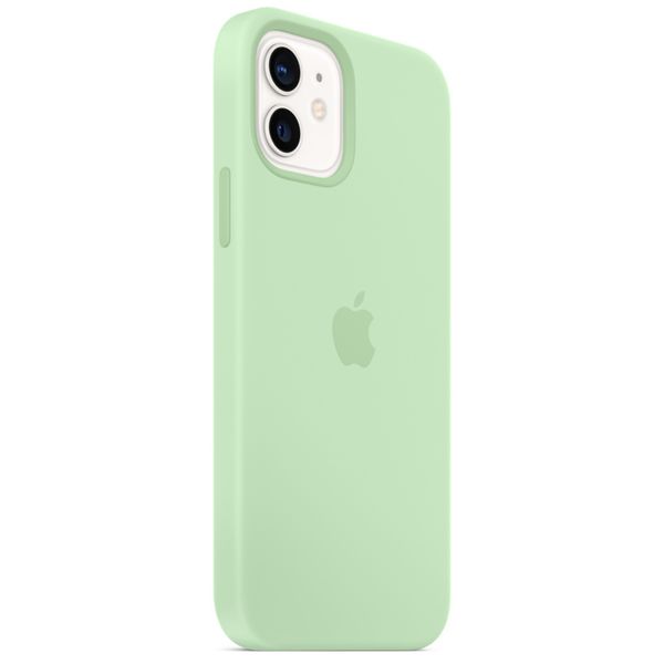 Apple Coque en silicone MagSafe iPhone 12 Pro Max - Pistachio