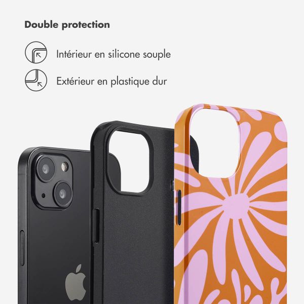 Selencia Coque arrière Vivid Apple iPhone 13 - Modern Bloom Pink