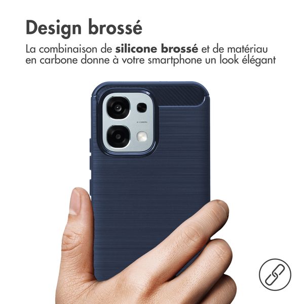 imoshion Coque Brushed Oppo A6 Pro (5G) - Bleu foncé