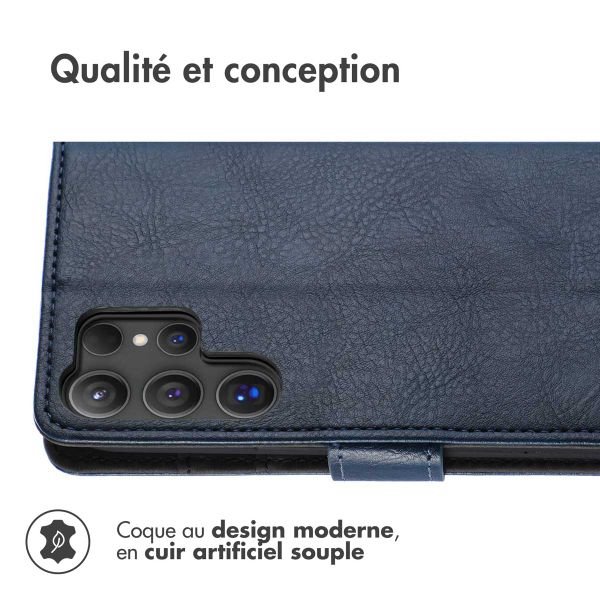 imoshion Étui de télephone portefeuille Samsung Galaxy S25 Ultra - Bleu foncé