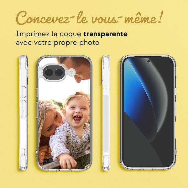 Concevez votre propre coque transparente Google Pixel 10a - Transparent