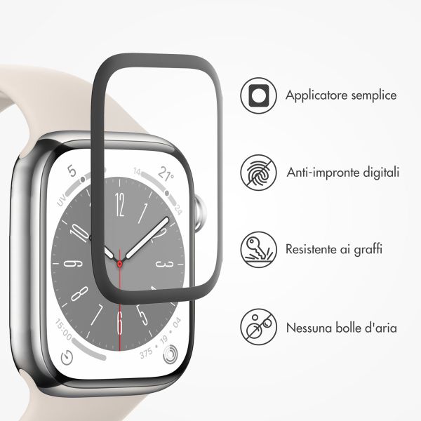 Accezz 2x Protecteur d'écran avec applicateur pour Apple Watch Series 4-6 / SE - 44 mm