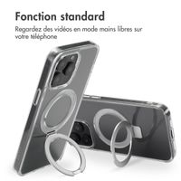 Accezz Coque Ring Stand avec MagSafe iPhone 15 Pro Max - Transparent