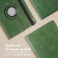 imoshion Coque tablette rotatif à 360° Apple iPad 11 (2025) 11 pouces A16 / iPad 10 (2022) 10.9 pouces - Vert