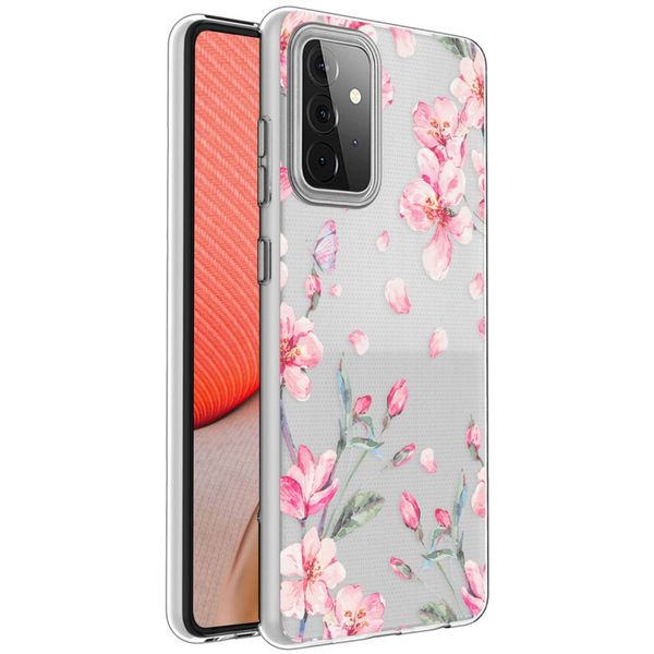 imoshion Coque Design Samsung Galaxy A72 - Fleur - Rose