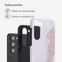 Selencia Coque arrière Vivid Samsung Galaxy S23 - Marble Light Brown