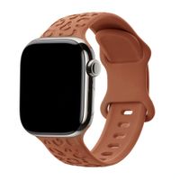 imoshion Bracelet en silicone imprimé léopard Apple Watch Series 1 - 9 / SE (38/40/41 mm) | Series 10 / 11 (42 mm) - Marron