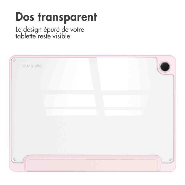 imoshion Coque tablette rigide Trifold Samsung Galaxy Tab A9 Plus - Rose