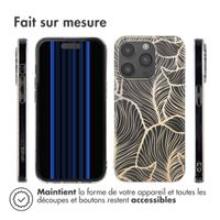 imoshion Coque Design Apple iPhone 15 Pro - Golden Leaves Transparent