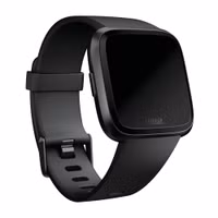 Fitbit Bracelet Classic silicone Fitbit Versa / Versa 2 / Versa Lite - Taille L - Noir