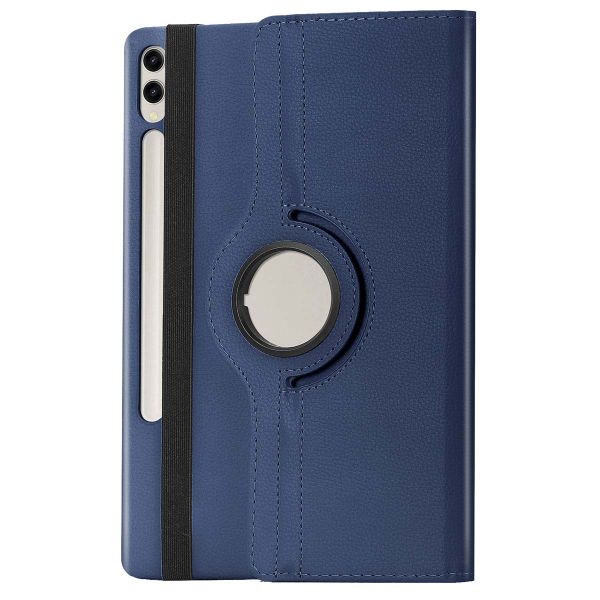 imoshion Coque tablette rotatif à 360° Samsung Galaxy Tab S10 Plus / Tab S9 Plus / Tab S9 FE Plus - Bleu foncé