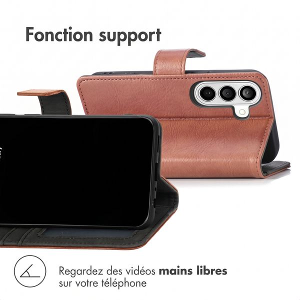 imoshion Étui de télephone portefeuille de luxe Samsung Galaxy A27 (5G) - Marron