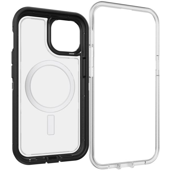 OtterBox Coque Defender Rugged avec MagSafe iPhone 14 - Transparent / Noir