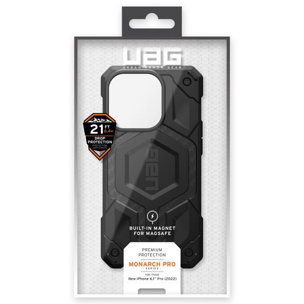 UAG Coque Monarch MagSafe Apple iPhone 14 Pro - Carbon Fiber