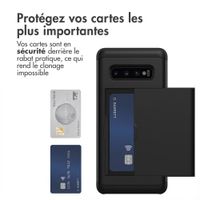imoshion Coque arrière avec porte-cartes Samsung Galaxy S10 Plus - Noir