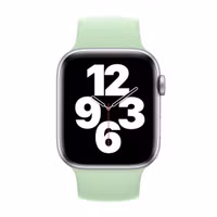 Apple Bracelet Boucle unique en Silicone Apple Watch | 44/45/46/49 mm - Taille 4 - Pistachio
