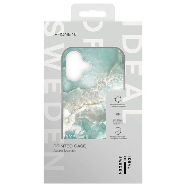 iDeal of Sweden Coque Fashion iPhone 16 - Azura Marble