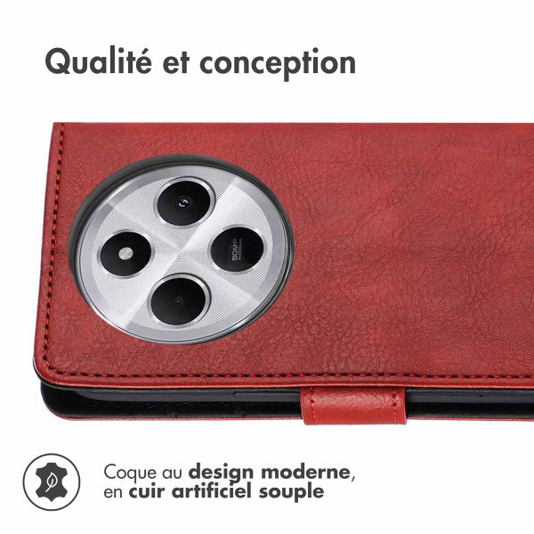 imoshion Étui de téléphone portefeuille Xiaomi Redmi 14C - Rouge