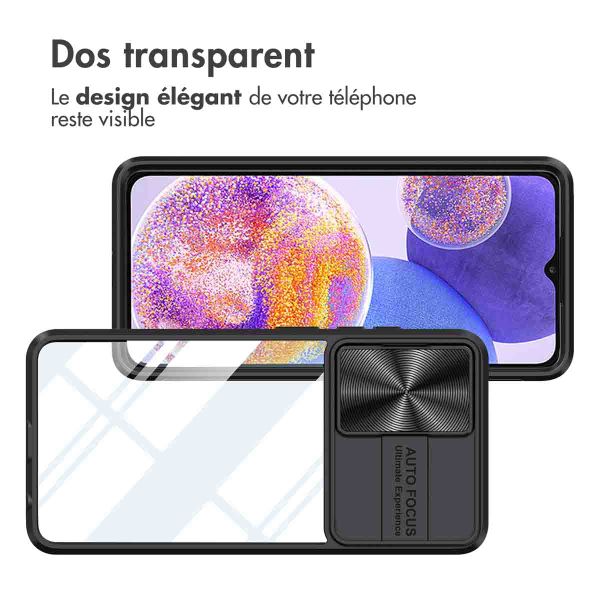 imoshion Coque arrière Camslider Samsung Galaxy A23 (5G) - Noir